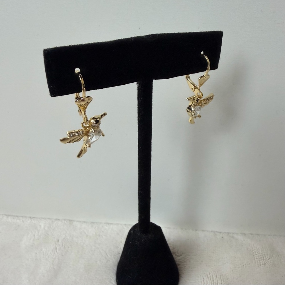 SOLD☀️Hummingbird Dangle Earrings - Picture 2 of 5